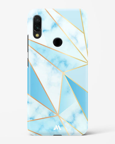Marble Triangles Gold and Blue Hard Case Phone Cover (Xiaomi)