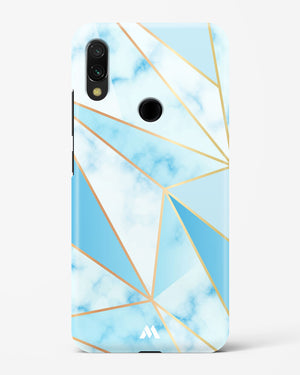 Marble Triangles Gold and Blue Hard Case Phone Cover-(Xiaomi)