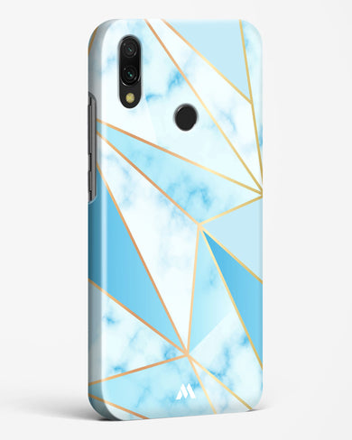 Marble Triangles Gold and Blue Hard Case Phone Cover (Xiaomi)