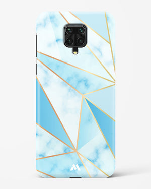 Marble Triangles Gold and Blue Hard Case Phone Cover-(Xiaomi)