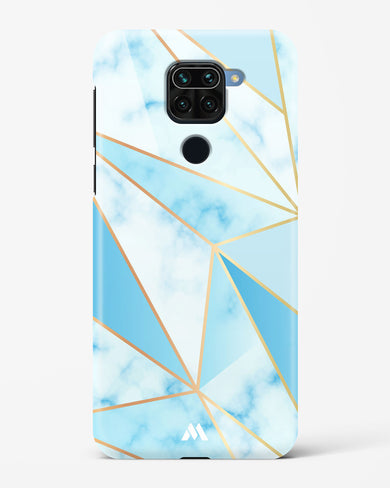 Marble Triangles Gold and Blue Hard Case Phone Cover-(Xiaomi)