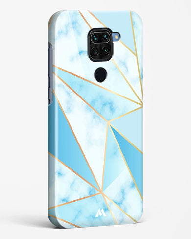 Marble Triangles Gold and Blue Hard Case Phone Cover-(Xiaomi)