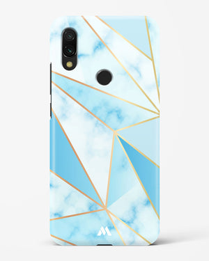 Marble Triangles Gold and Blue Hard Case Phone Cover-(Xiaomi)