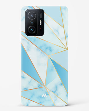 Marble Triangles Gold and Blue Hard Case Phone Cover-(Xiaomi)