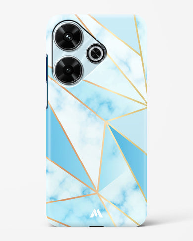 Marble Triangles Gold and Blue Hard Case Phone Cover (Xiaomi)
