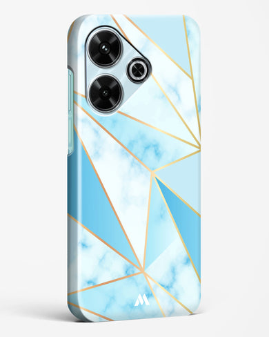 Marble Triangles Gold and Blue Hard Case Phone Cover (Xiaomi)