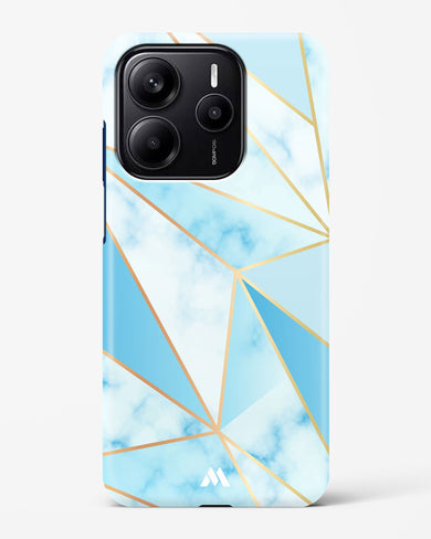 Marble Triangles Gold and Blue Hard Case Phone Cover (Xiaomi)