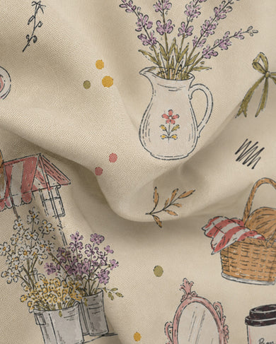 Cottage Garden Sketchbook | Women Summer Shirt