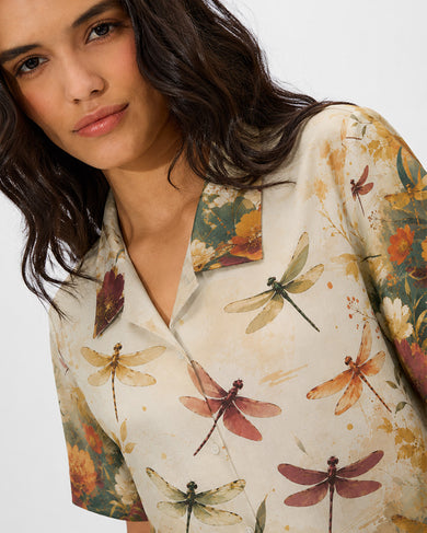 Dragonfly Meadow | Women Summer Shirt