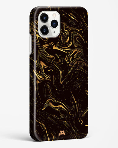 Black Gold Marble Hard Case Phone Cover (Apple)