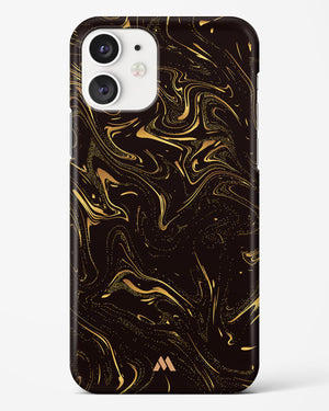 Black Gold Marble Hard Case Phone Cover (Apple)