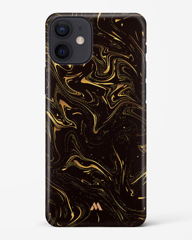 Black Gold Marble Hard Case Phone Cover (Apple)