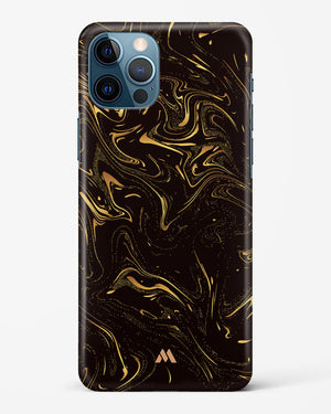 Black Gold Marble Hard Case Phone Cover (Apple)