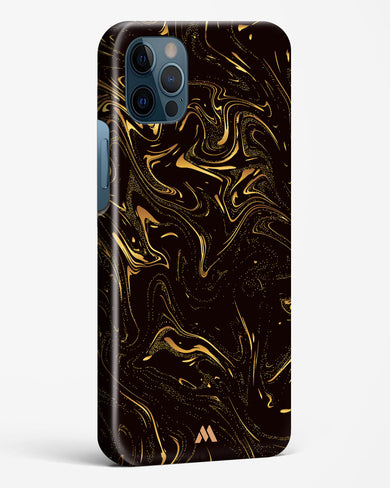 Black Gold Marble Hard Case Phone Cover (Apple)