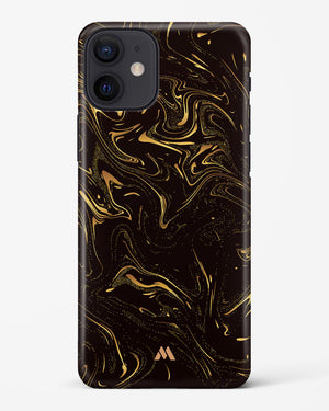 Black Gold Marble Hard Case Phone Cover (Apple)