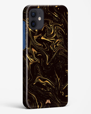 Black Gold Marble Hard Case Phone Cover (Apple)