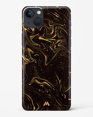 Black Gold Marble Hard Case Phone Cover (Apple)