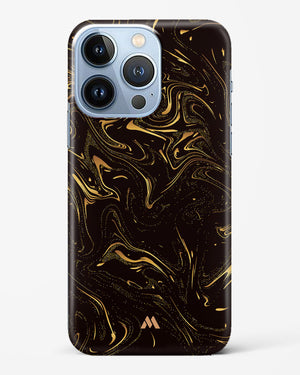 Black Gold Marble Hard Case Phone Cover (Apple)