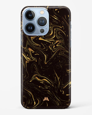 Black Gold Marble Hard Case iPhone 14 Pro