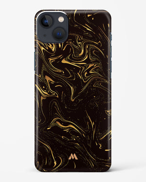 Black Gold Marble Hard Case iPhone 14