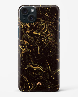 Black Gold Marble Hard Case Phone Cover (Apple)