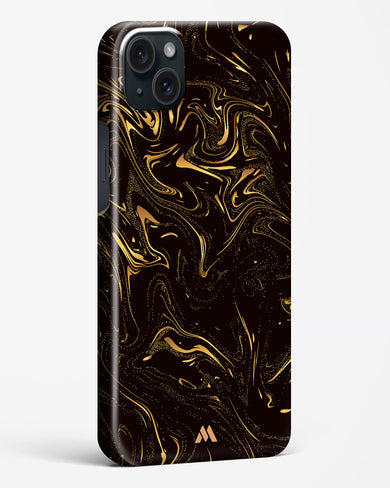 Black Gold Marble Hard Case Phone Cover (Apple)