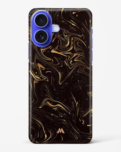 Black Gold Marble Hard Case Phone Cover (Apple)