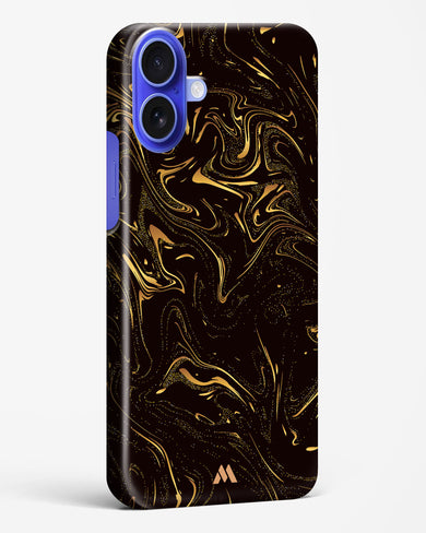 Black Gold Marble Hard Case Phone Cover (Apple)