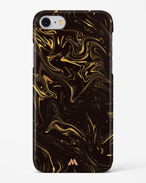Black Gold Marble Hard Case Phone Cover (Apple)
