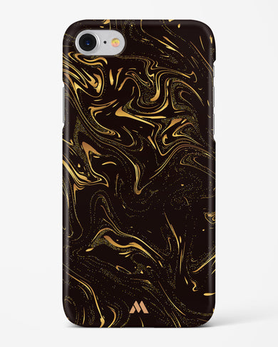 Black Gold Marble Hard Case Phone Cover (Apple)