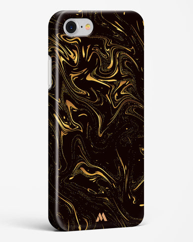 Black Gold Marble Hard Case Phone Cover (Apple)