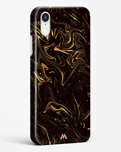 Black Gold Marble Hard Case Phone Cover (Apple)