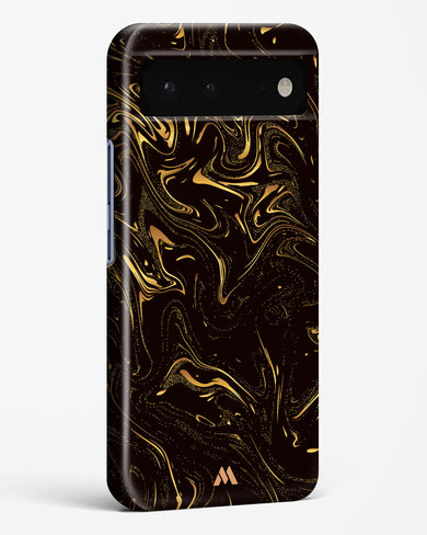 Black Gold Marble Hard Case Phone Cover-(Google)