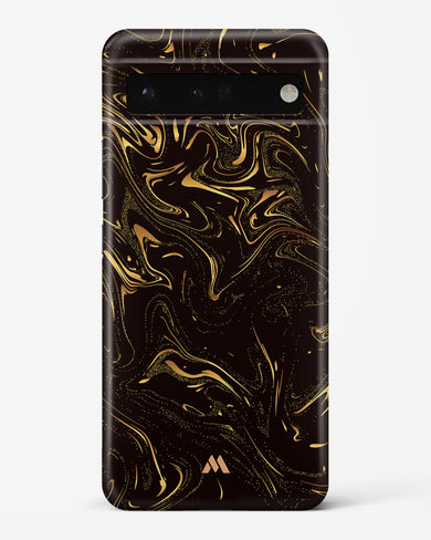 Black Gold Marble Hard Case Phone Cover-(Google)