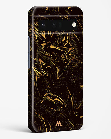 Black Gold Marble Hard Case Phone Cover-(Google)