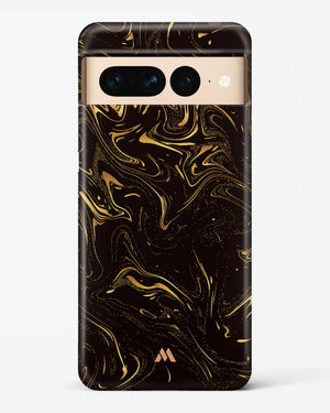 Black Gold Marble Hard Case Phone Cover (Google)