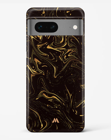 Black Gold Marble Hard Case Phone Cover-(Google)