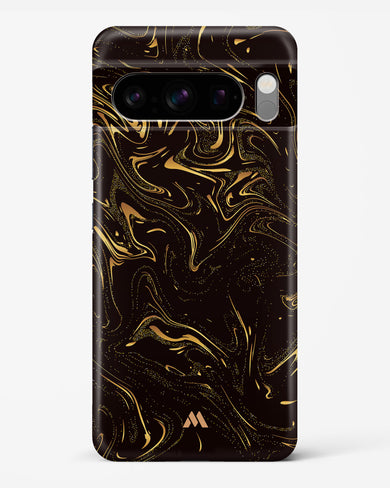 Black Gold Marble Hard Case Phone Cover-(Google)