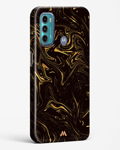 Black Gold Marble Hard Case Phone Cover (Motorola)