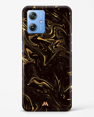 Black Gold Marble Hard Case Phone Cover (Motorola)