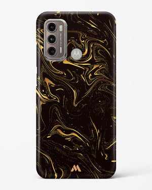 Black Gold Marble Hard Case Phone Cover (Motorola)