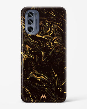 Black Gold Marble Hard Case Phone Cover (Motorola)