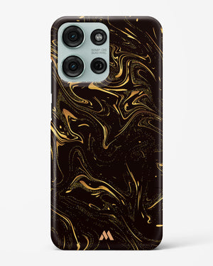 Black Gold Marble Hard Case Phone Cover (Motorola)