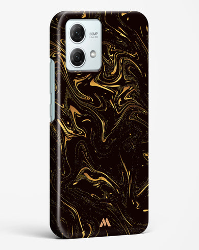 Black Gold Marble Hard Case Phone Cover (Motorola)
