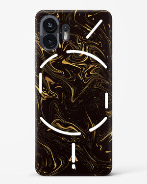 Black Gold Marble Hard Case Phone Cover (Nothing)
