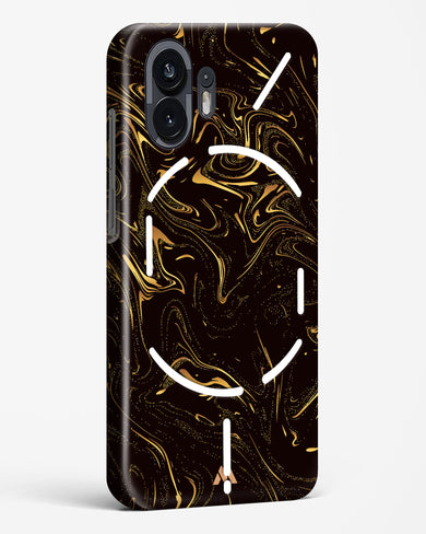 Black Gold Marble Hard Case Phone Cover (Nothing)