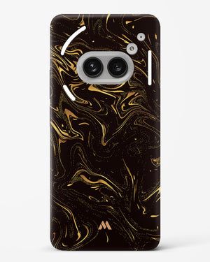 Black Gold Marble Hard Case Phone Cover (Nothing)