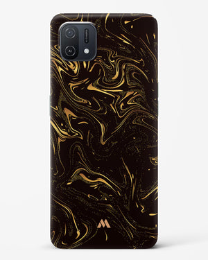 Black Gold Marble Hard Case Phone Cover (Oppo)
