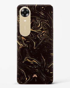 Black Gold Marble Hard Case Phone Cover (Oppo)