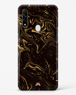 Black Gold Marble Hard Case Phone Cover (Oppo)